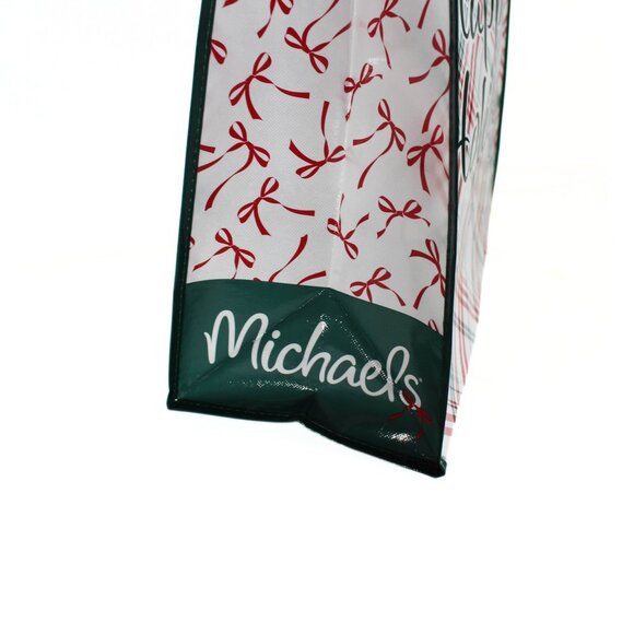 NWT Michaels Holiday Christmas Tote Shopping Bags Set of 3 Eco-Friendly - Picture 11 of 16